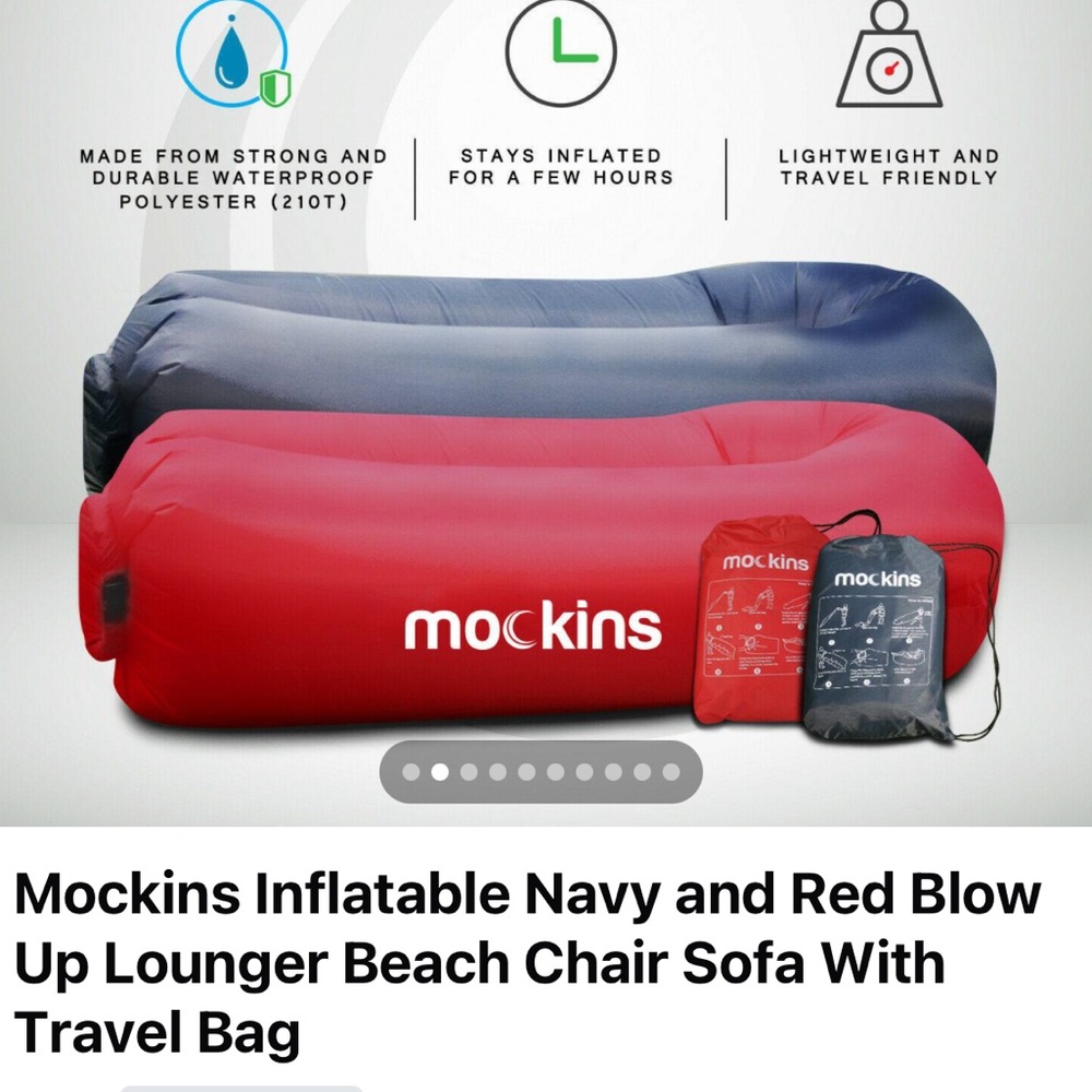 Mockins Inflatable Lounger in pink color